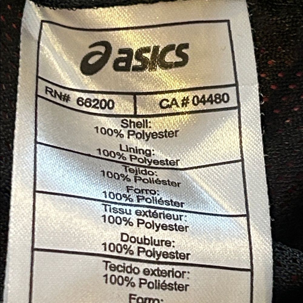 ASICS Men’s Red Rain Jacket - Picture 6 of 6